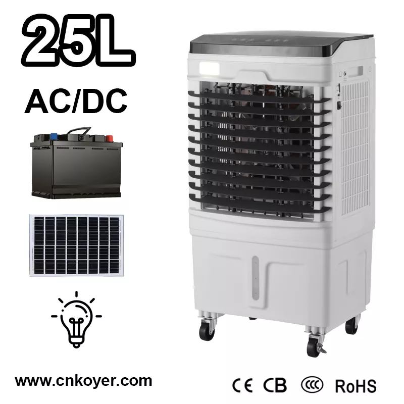 Uppladdningsbar luftkylningsfläkt för hushåll